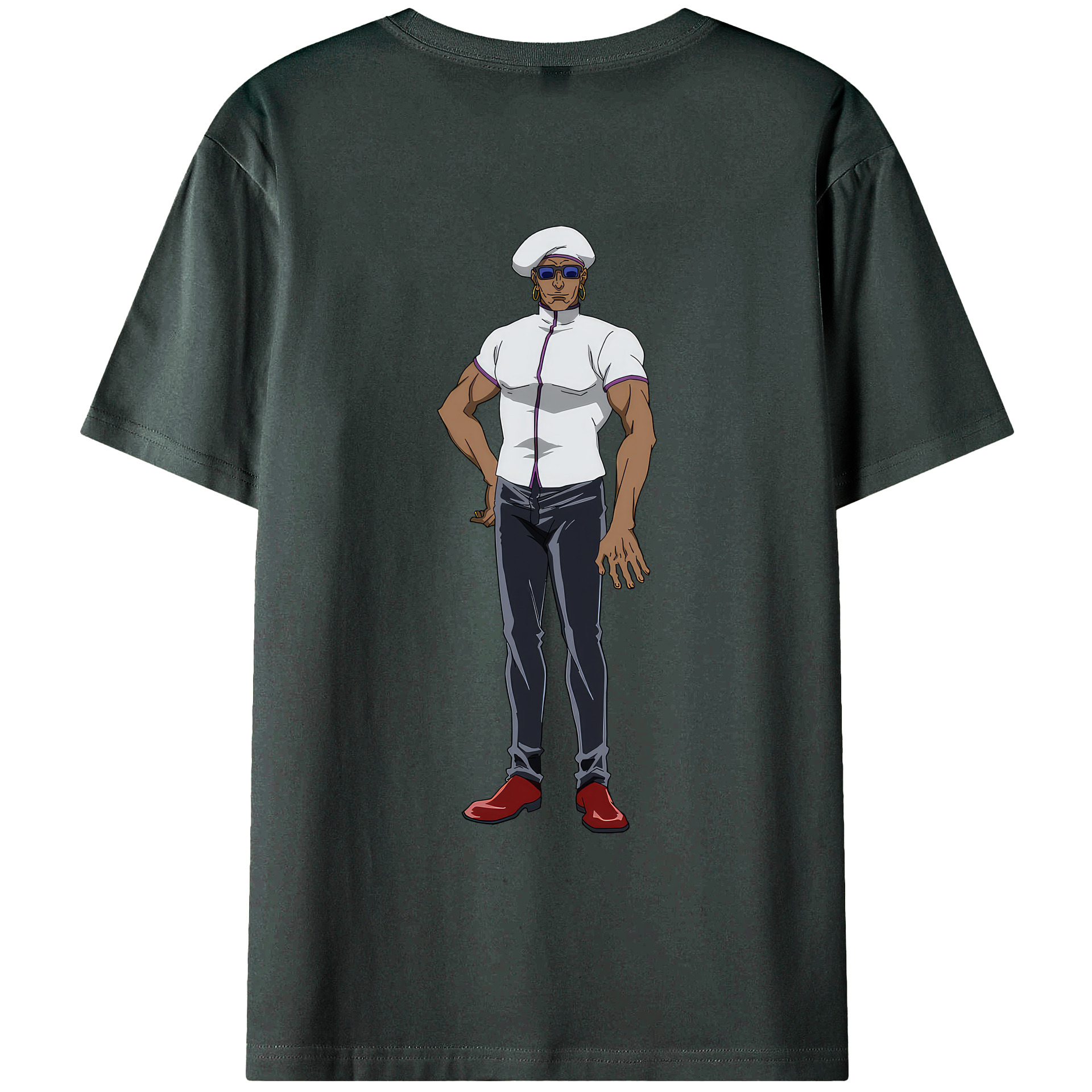 （画像用） 呪術廻戦 Jujutsu Kaisen 綿100％ メンズ半袖Tシャツ（バックプリント） 通気性